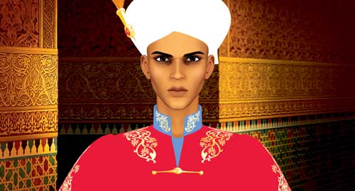 Les personnages de azur et asmar