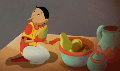 pinocchiio, scène de l'animation