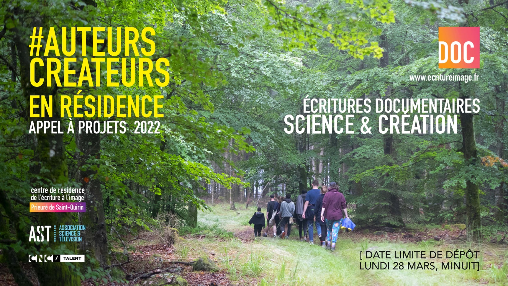 Centre de résidence de l’écriture à l’image de Saint-Quirin : appel à projet