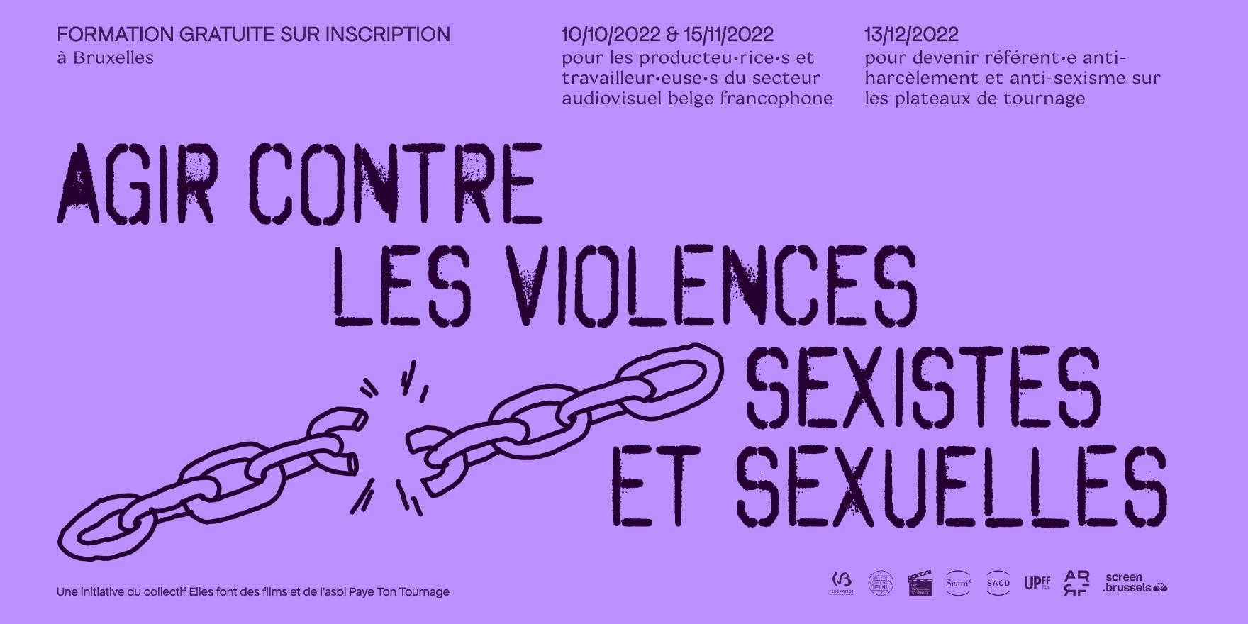 Prévenir et agir contre les violences sexistes et sexuelles dans l'audiovisuel belge francophone