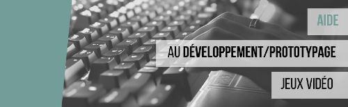 Appel à projets : Aide au développement / prototypage de jeux vidéo