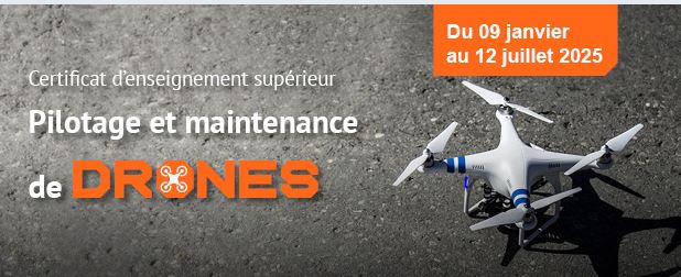 Certificat d’enseignement supérieur en pilotage et maintenance de drones 