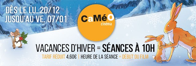 Sélection de films jeune public du Cinéma Caméo Namur