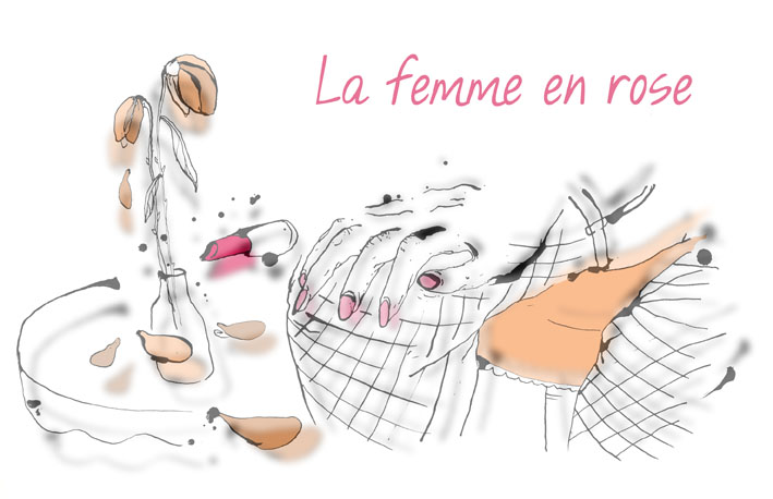 La femme en rose de Carole Rouquier