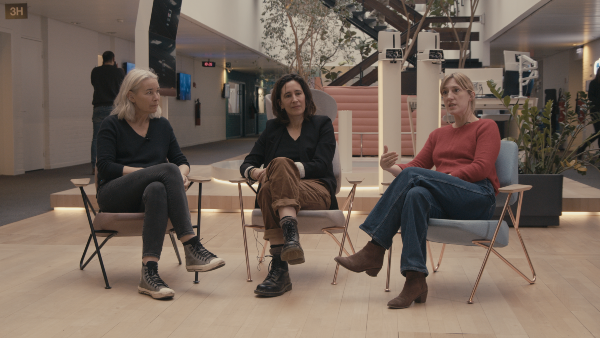 Anne Coesens, Savina Dellicour et Vania Leturcq, réalisatrices de Pandore