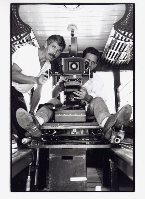  Michel Baudour et Antoine Meert sur le tournage de Antoine Webern de Thierry Knauff © Jean-Michel Vlaeminckx/Cinergie