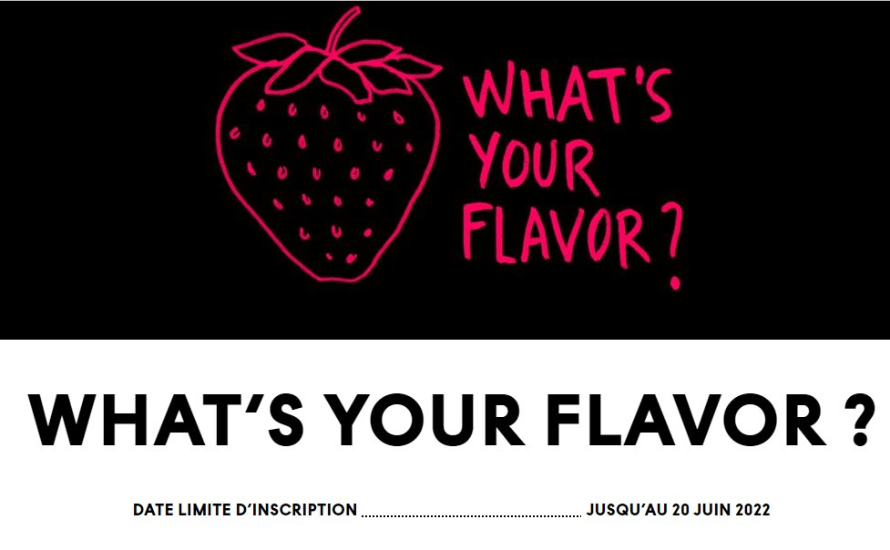 What's Your Flavour ? - lancement de l'appel à films - 
