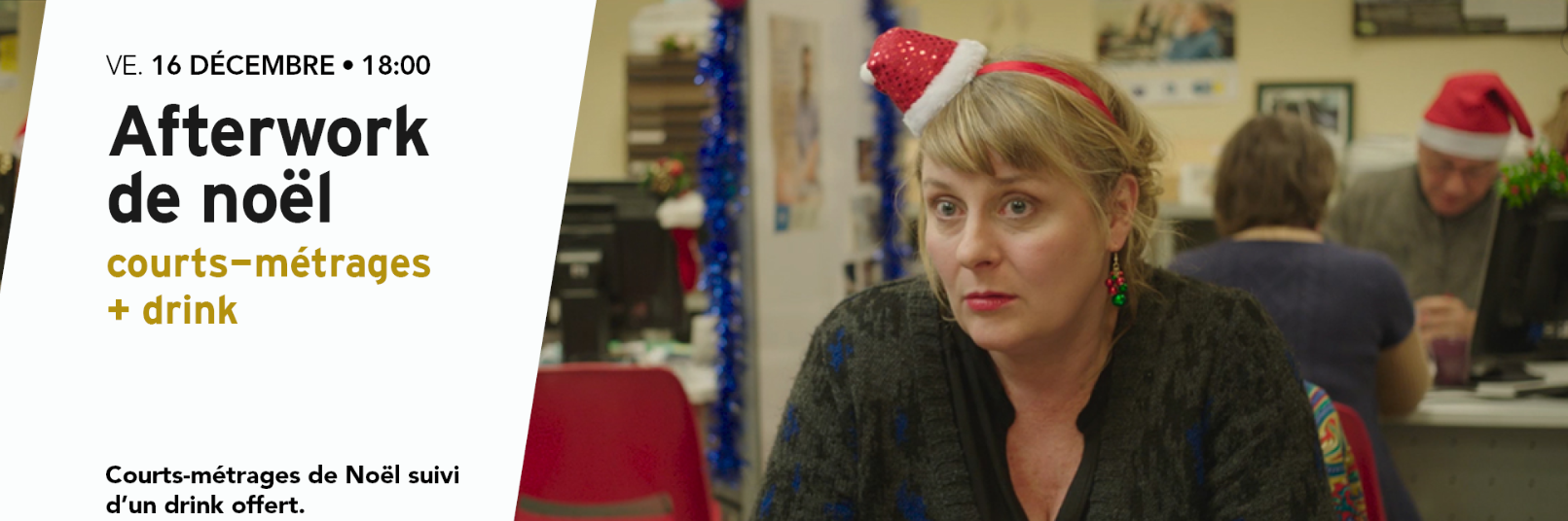 Ciné 4 : Afterwork de Noël en collaboration avec Cinergie - 