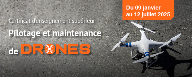 Un certificat en pilotage et maintenance de drones dès janvier 2025 - 