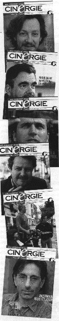 Couvertures du magazine Cinergie