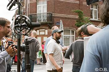 scène du tournage des Barons de Nabil Ben Yadir