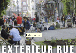 Extérieur rue d'Anne Closset et Carmen Blanco Principal  et  Le patrimoine, ça déchire ! de Jacques Borzykowski