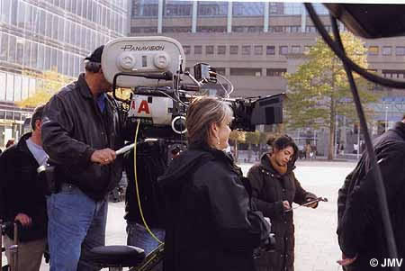 Sur le tournage de J'aurais voulu être un danseur