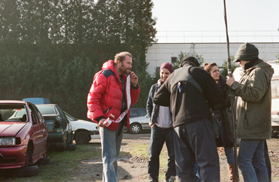 François Damiens sur le tournage de Torpedo de Matthieu Donck