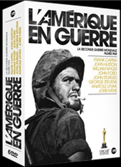 L'Amérique en guerre - La seconde guerre mondiale filmée par Frank Capra, Anatole Litvak, John Ford, John Huston, William Wyler, John Sturges, Joris Ivens, Georges Stevens. 