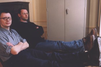  Vincent Patar et Stéphane Aubier, Festival du dessin animé, mars 2000 (Photo JMV) 