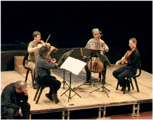 Wolfgang Rihm en atelier avec le Quatuor Arditti